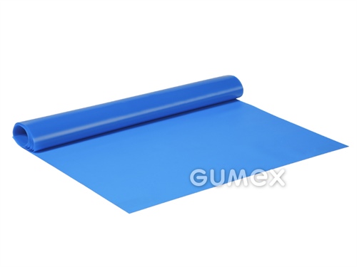 Fólia pre kancelársku galantériu 843, hrúbka 0,25mm, šírka 1300mm, 81°ShA, dezén D17, PVC, +5°C/+40°C, transparentná modrá